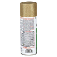 slide 2 of 9, Rust-Oleum Glitter Spray Paint - 267689, Gold, 10.25 oz