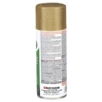 slide 7 of 9, Rust-Oleum Glitter Spray Paint - 267689, Gold, 10.25 oz