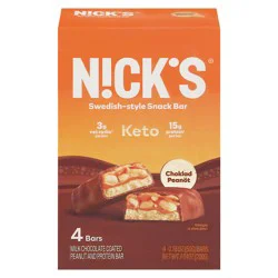 Nick's Snack Bar, Keto, Swedish-Style, Choklad Peanut