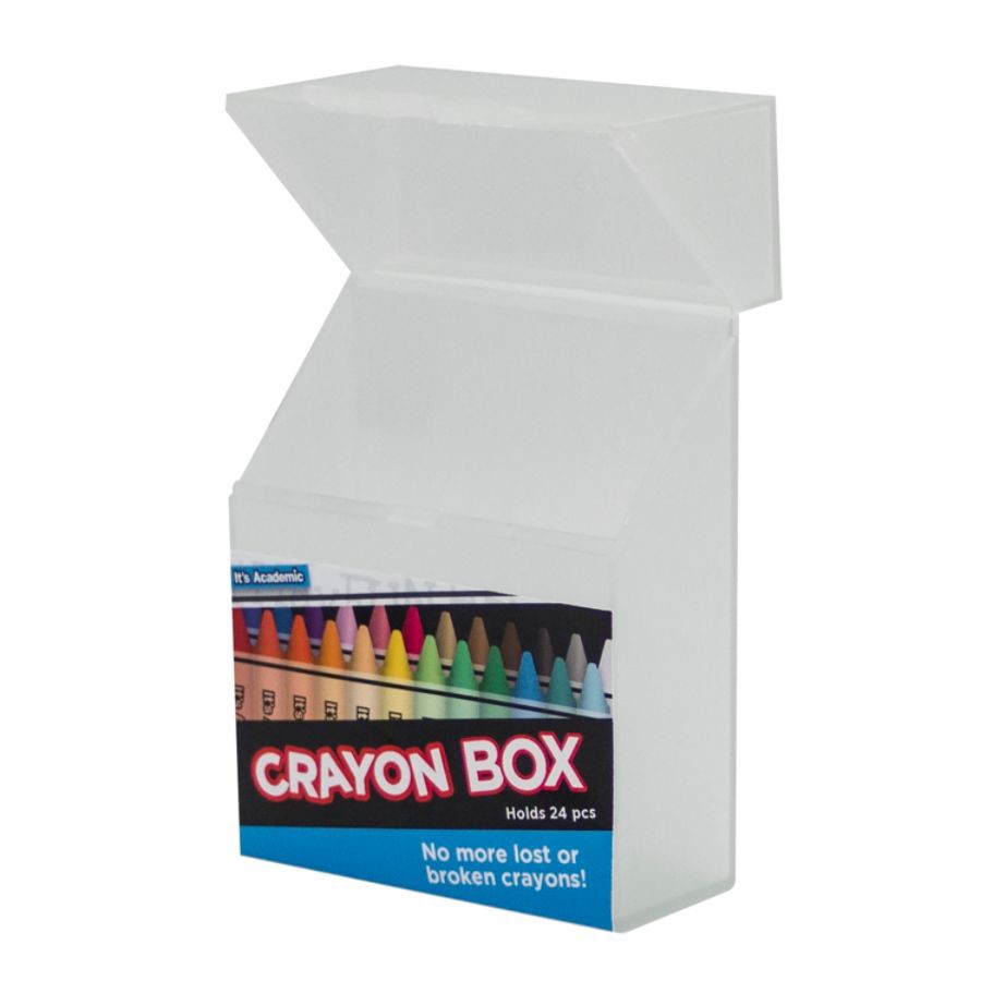 slide 6 of 6, It's Academic Crayon Storage Box, Assorted Colors, 1 ct