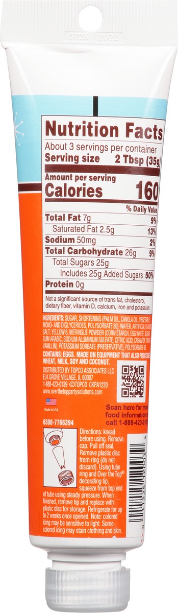 slide 5 of 9, Over The Top Decorating Really Orange Buttercream Decorating Icing 4 oz, 4 oz