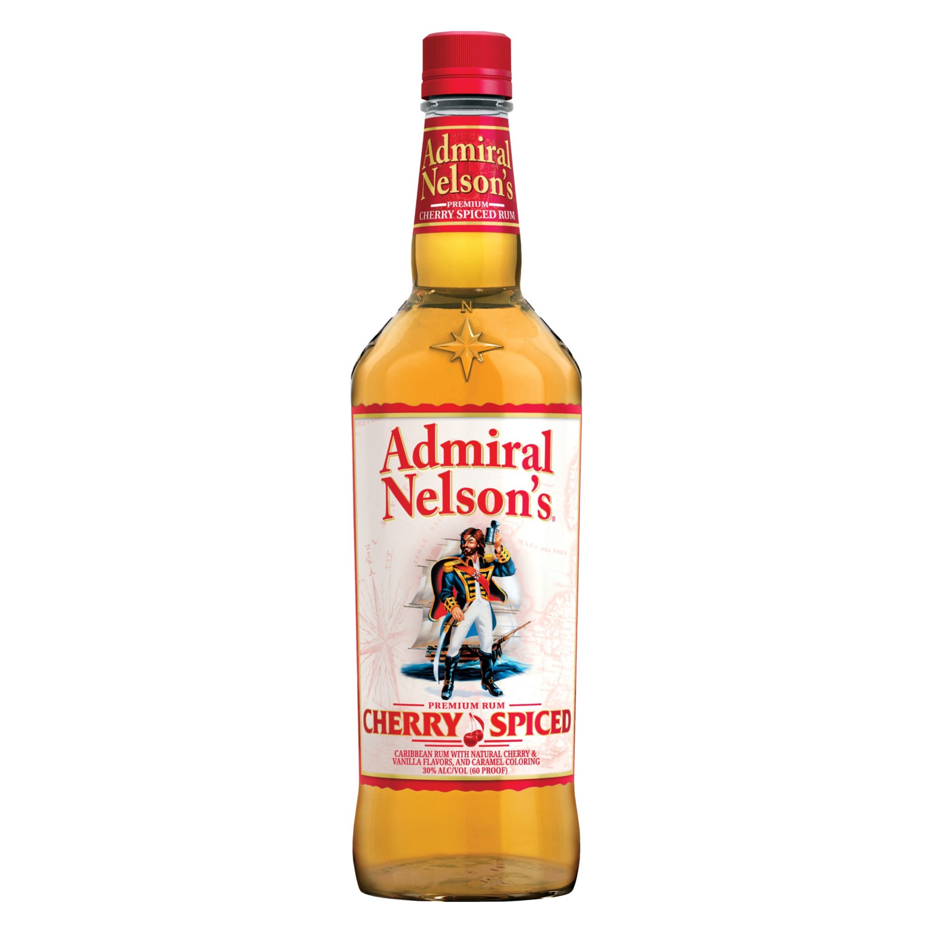 slide 1 of 3, Admiral Nelson's Cherry Rum, 750 ml