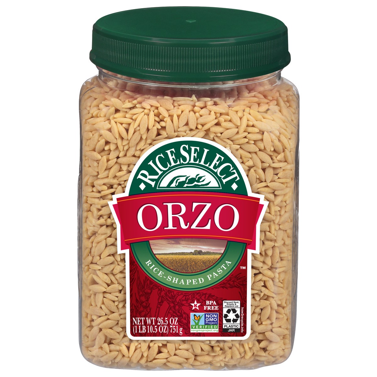 slide 1 of 9, RiceSelect Rice Select Orzo Pasta Nat, 26.5 oz