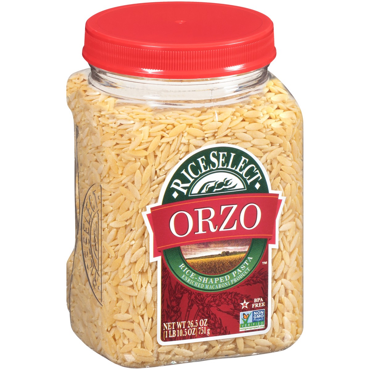 slide 3 of 9, RiceSelect Rice Select Orzo Pasta Nat, 26.5 oz