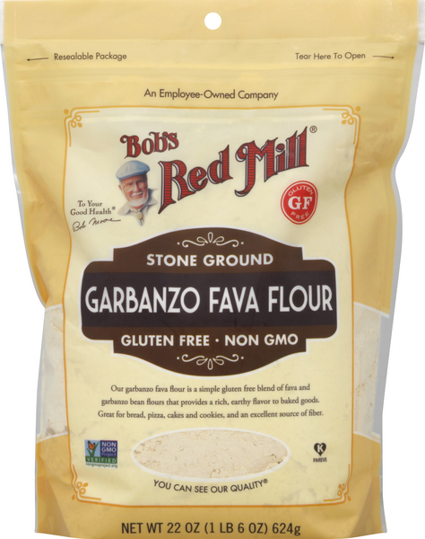 slide 1 of 1, Bob's Red Mill Gluten Free Garbanzo Flour, 22 oz