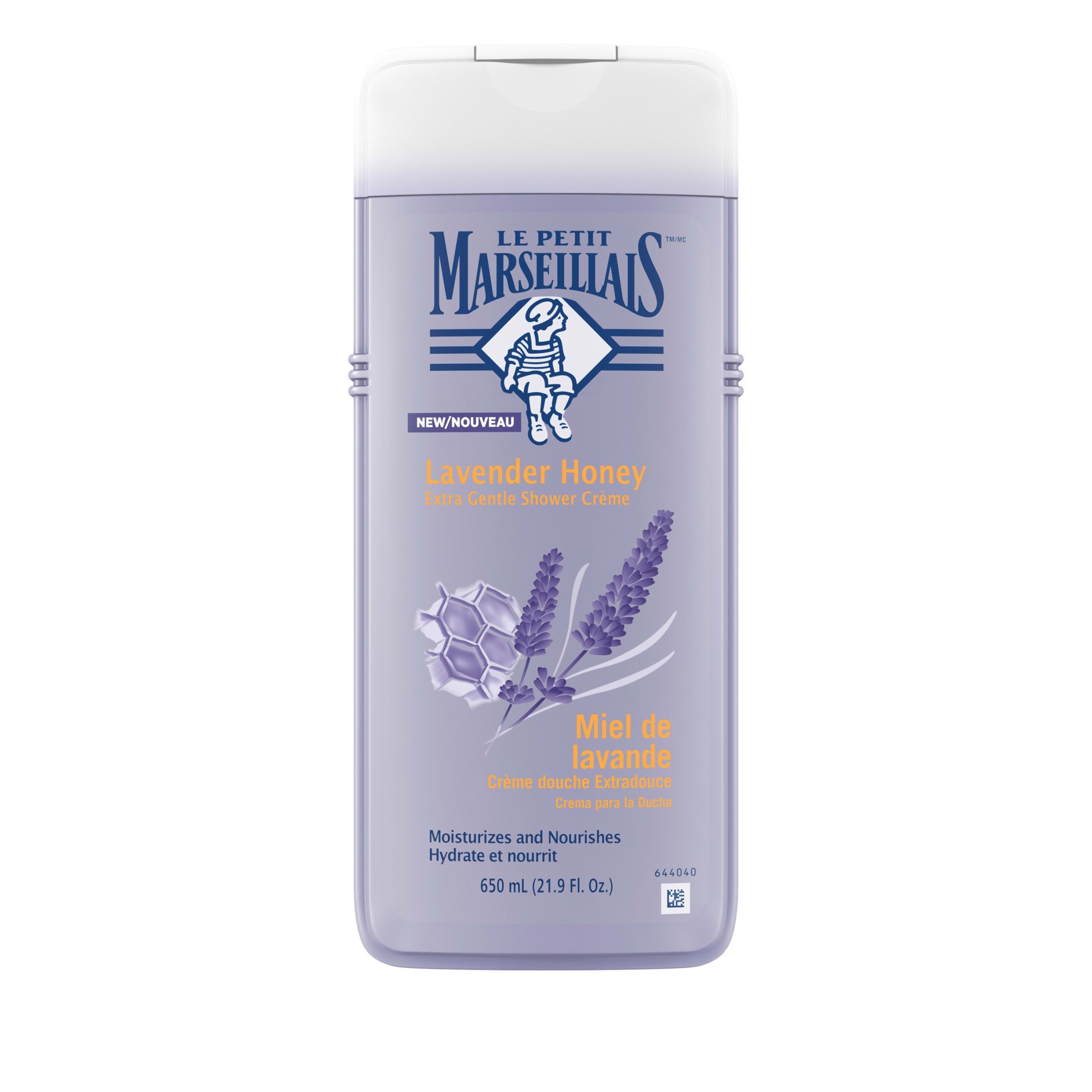 slide 3 of 5, LE PETIT MARSEILLAIS™ Extra Gentle Shower Crème, Lavender Honey, 650 mL, 650 ml