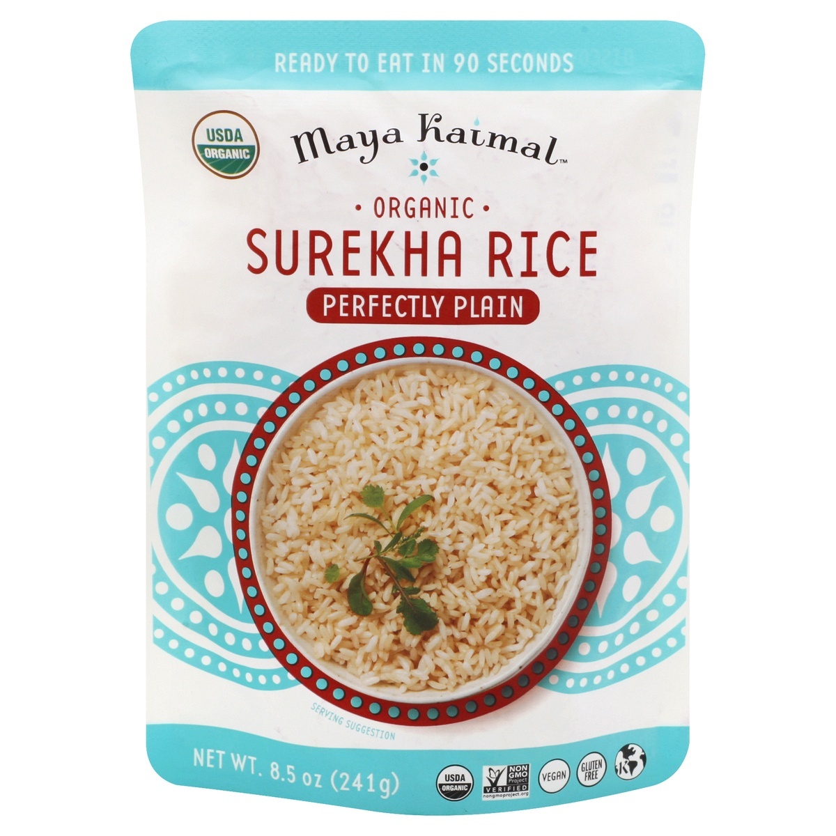 slide 1 of 1, Maya Kaimal Organic Perfectly Plain Surekha Rice 8.5 oz, 