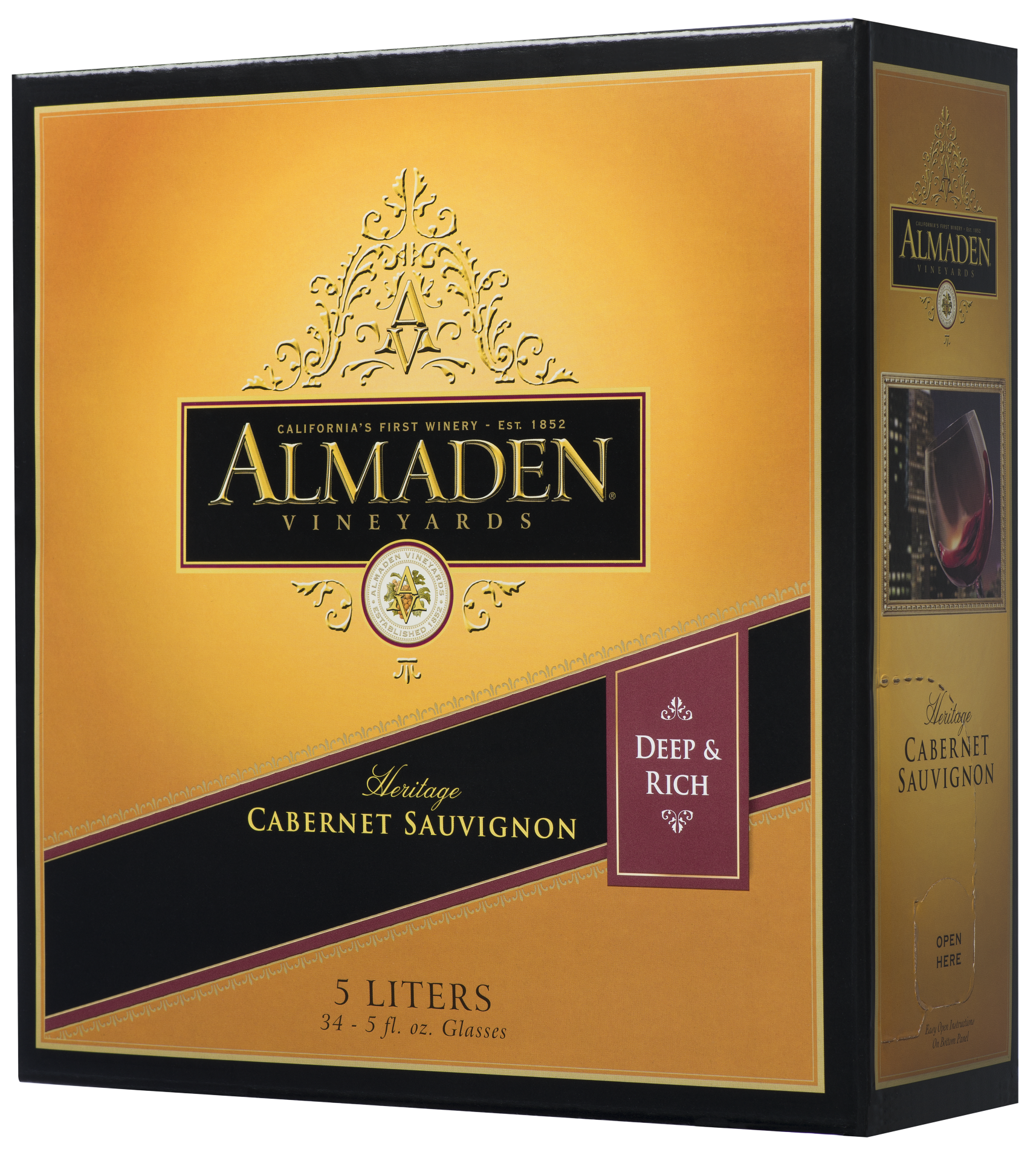 slide 1 of 3, Almaden Cabernet Sauvignon Red Wine, 5 liter box