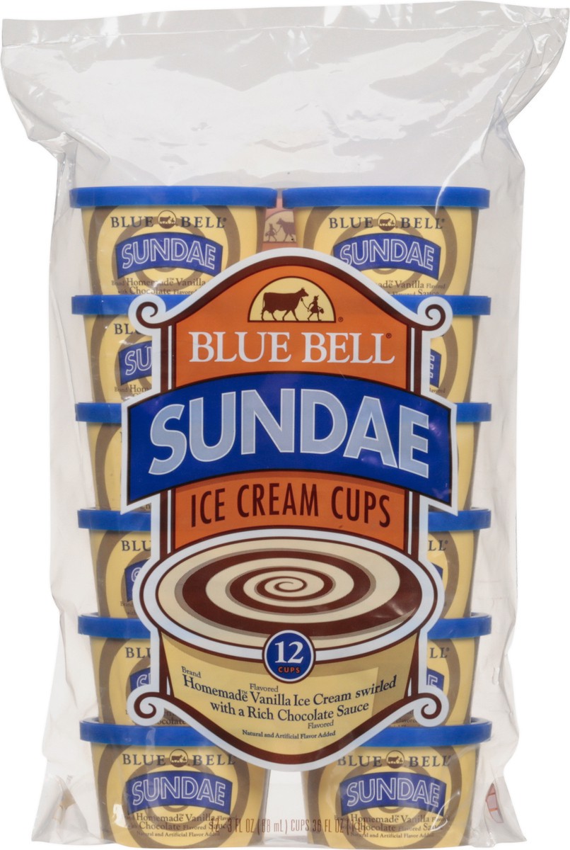 slide 6 of 9, Blue Bell Sundae Cups, 12 ct