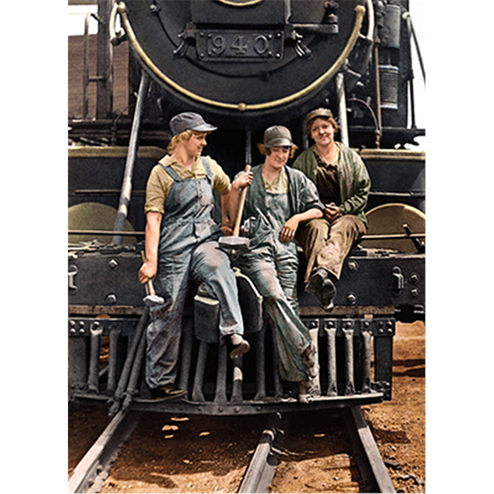 slide 1 of 1, Avanti Friend Card Female Train Workers, 1 ct