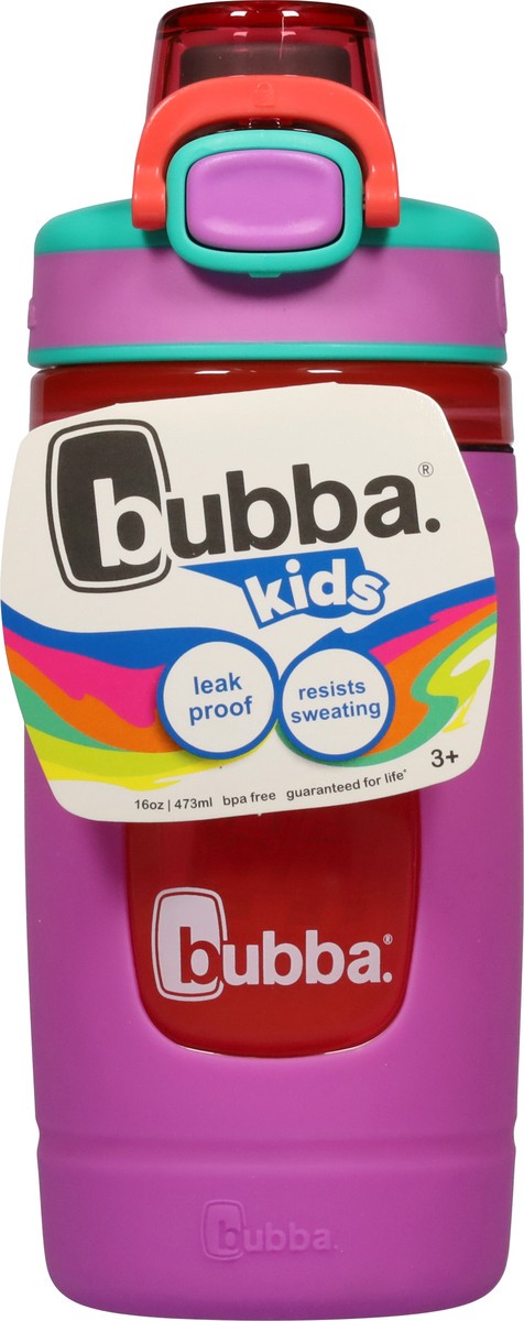 slide 6 of 9, bubba Flo Kids Water Bottle with Silicone Sleeve, Mixed Berry & Watermelon, 1 ct