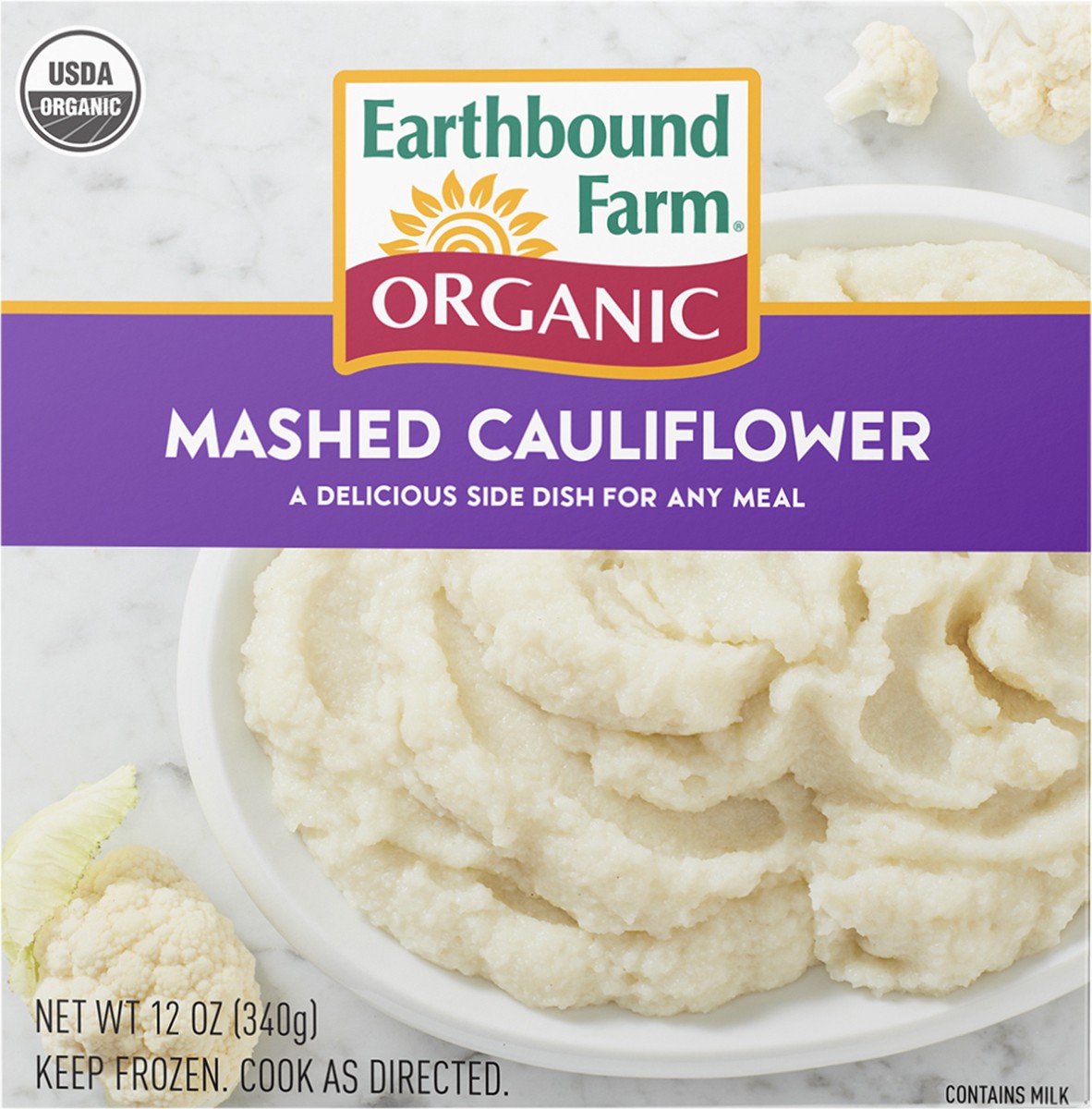 slide 3 of 3, Earthbound Farm Organic Mashed Cauliflower, 12 oz