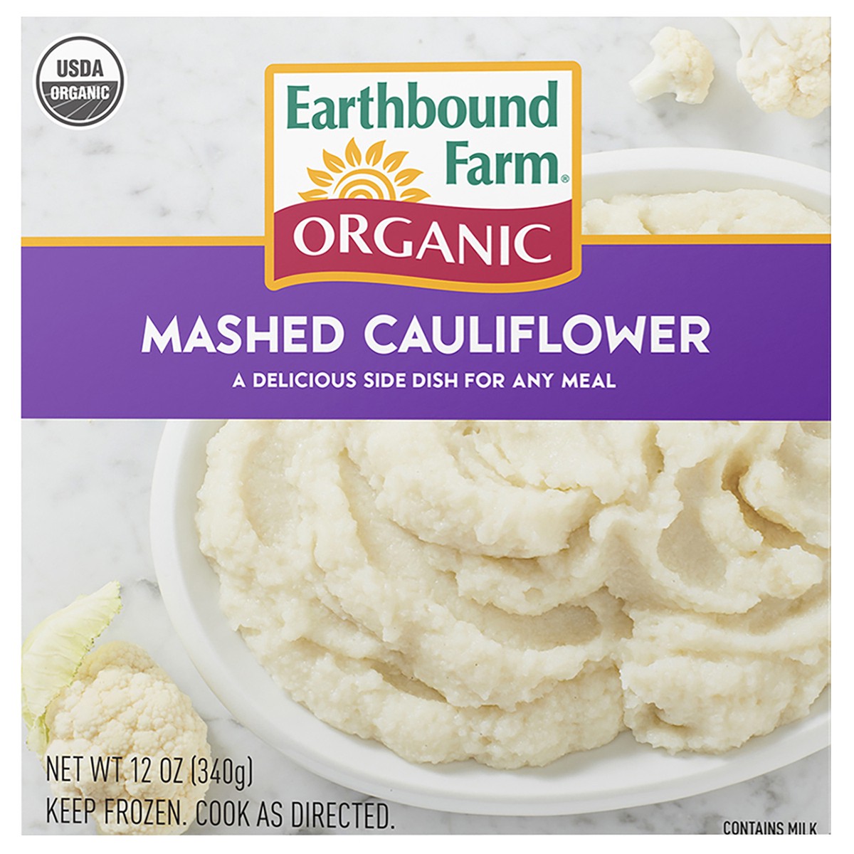 slide 1 of 3, Earthbound Farm Organic Mashed Cauliflower, 12 oz