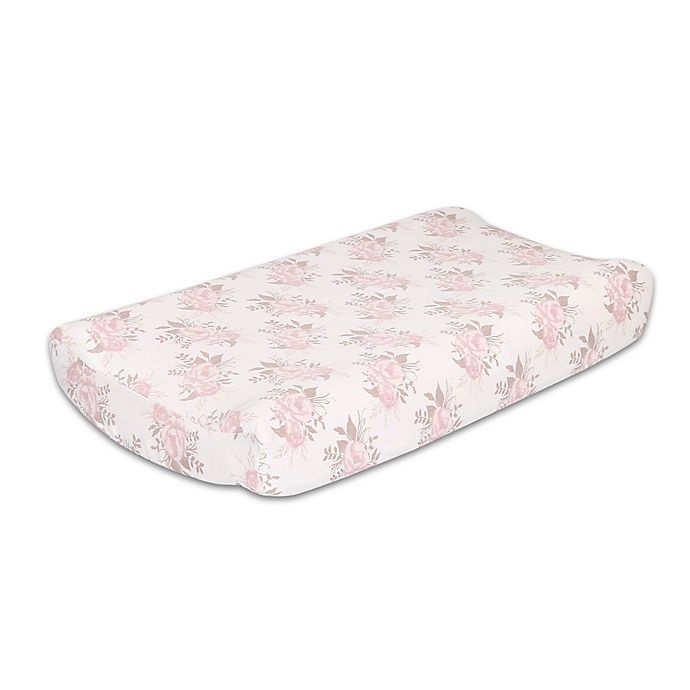 slide 1 of 1, The Peanutshell Grace Changing Pad Cover - Pink, 1 ct