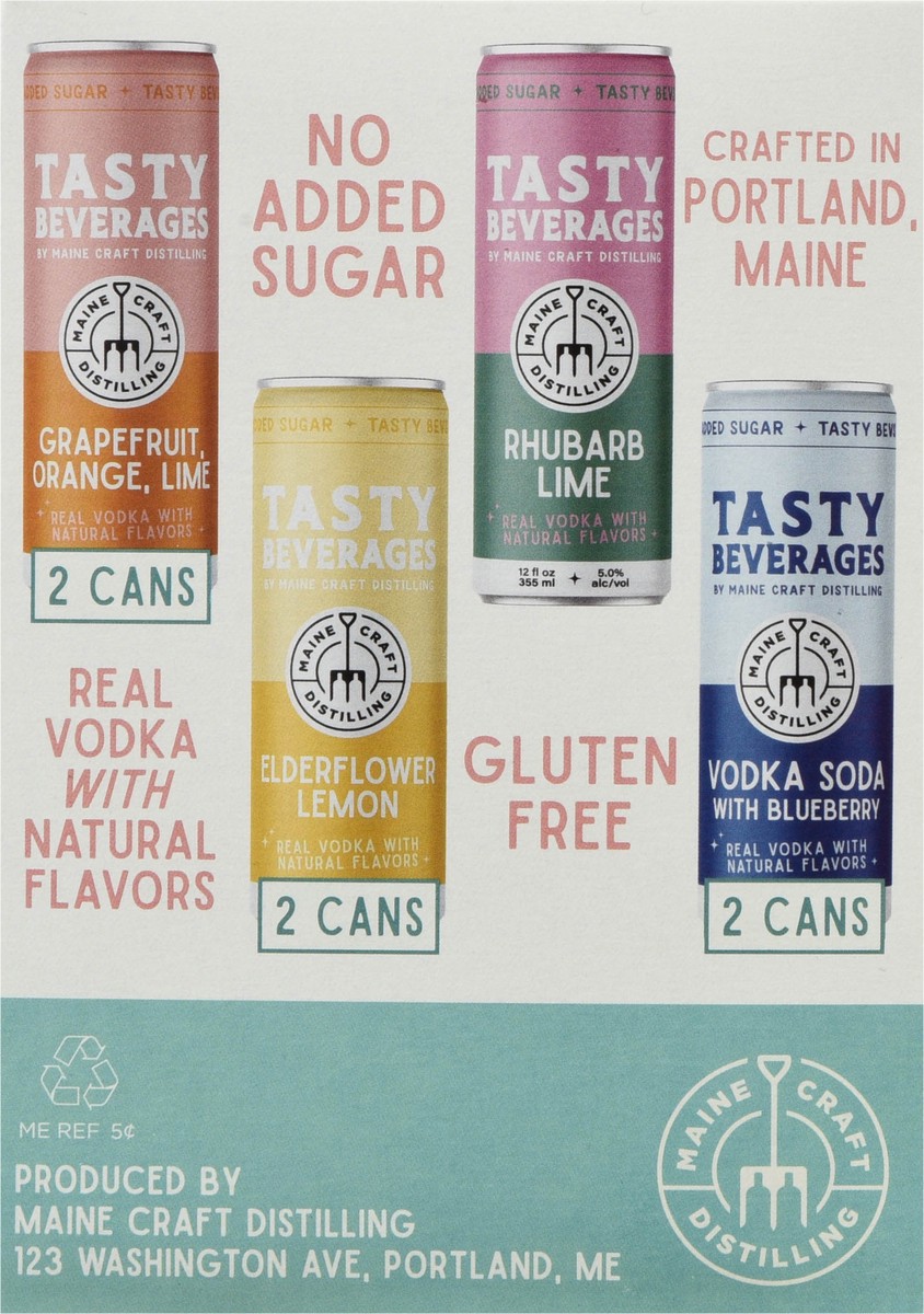 slide 2 of 12, Maine Craft Distilling No Added Sugar Gluten Free Assorted Vodka 8 - 12 fl oz Cans, 8 ct