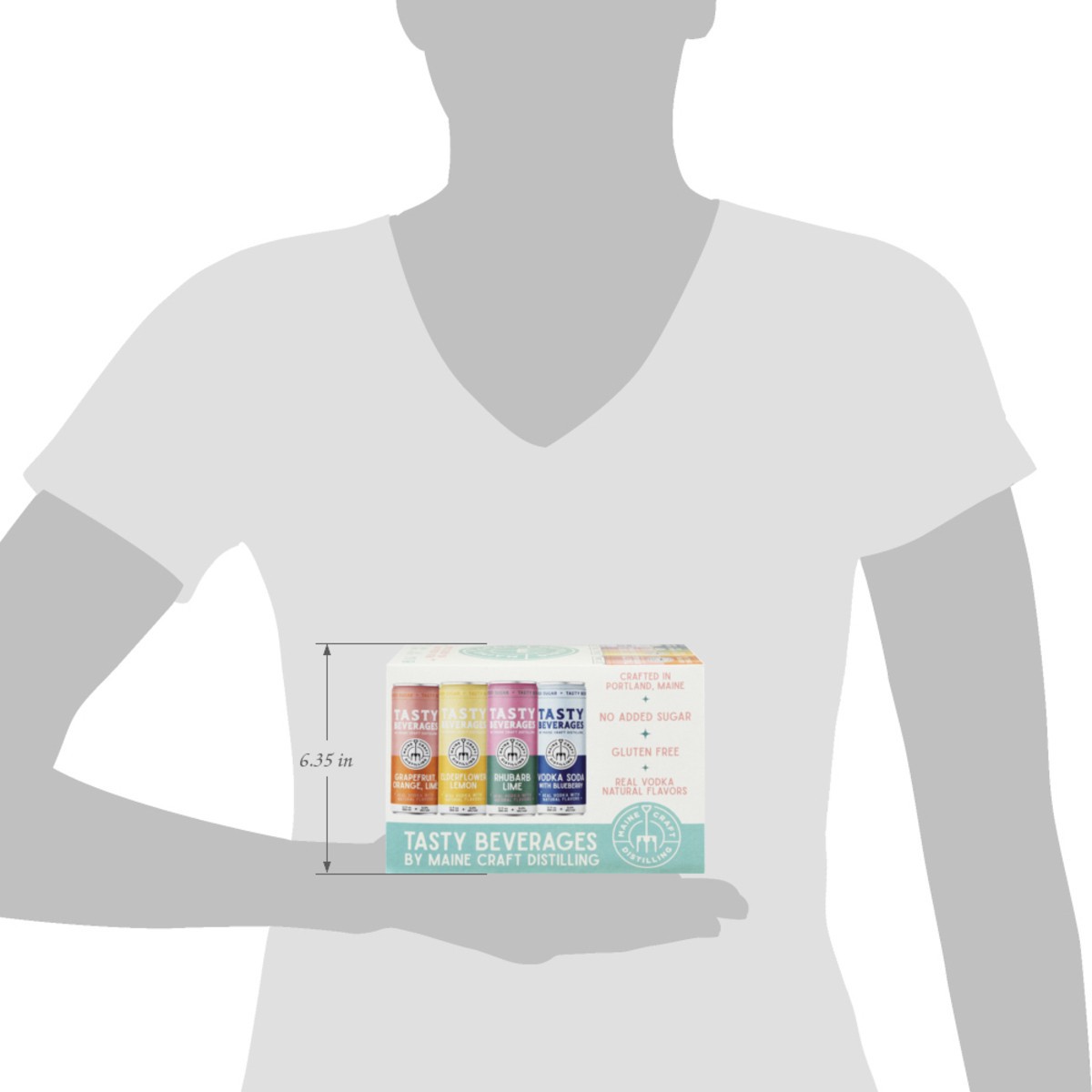 slide 6 of 12, Maine Craft Distilling No Added Sugar Gluten Free Assorted Vodka 8 - 12 fl oz Cans, 8 ct