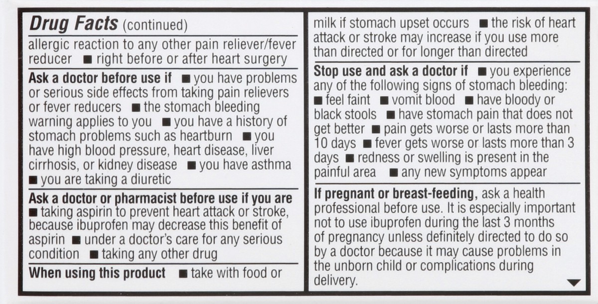 slide 5 of 5, Kroger Ibuprofen Coated Caplets, 100 ct; 200 mg