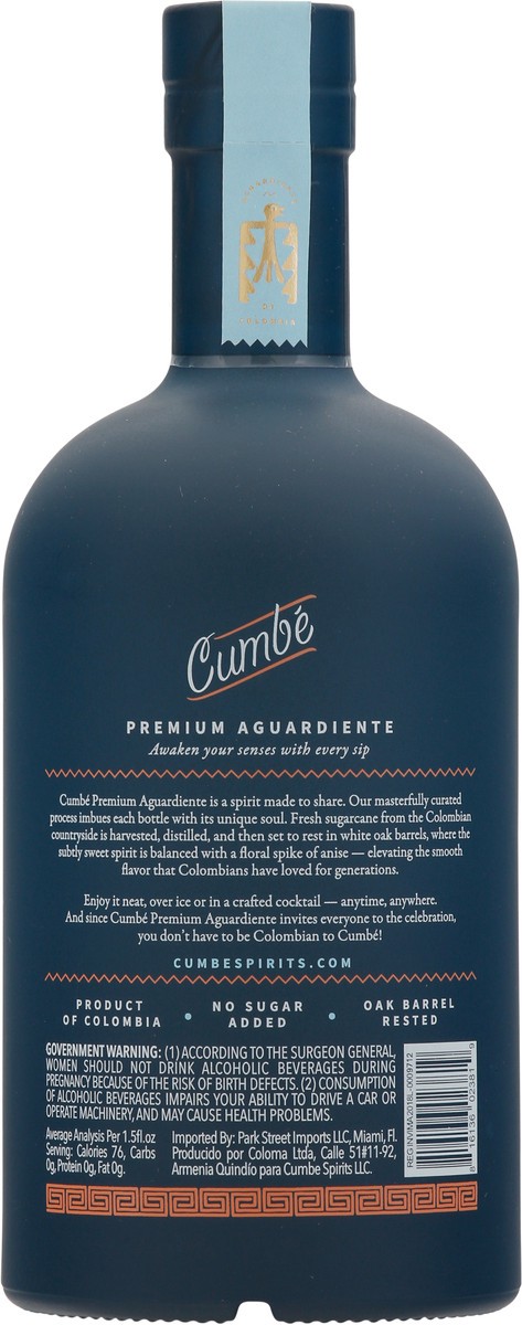 slide 2 of 10, Cumbe Premium Aguardiente 750 ml, 750 ml
