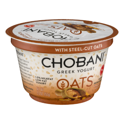 slide 1 of 1, Chobani Oats Raisin Brown Sugar Greek Yogurt, 5.3 oz