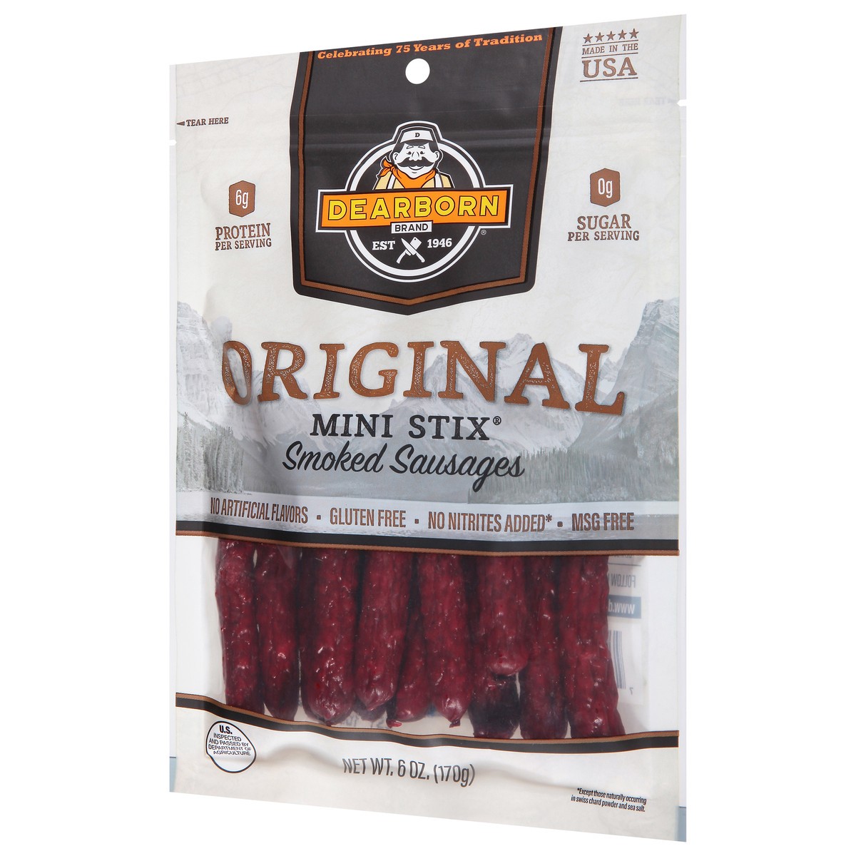 slide 6 of 9, Dearborn Mini Stix Original Smoked Sausage 6 oz, 6 oz