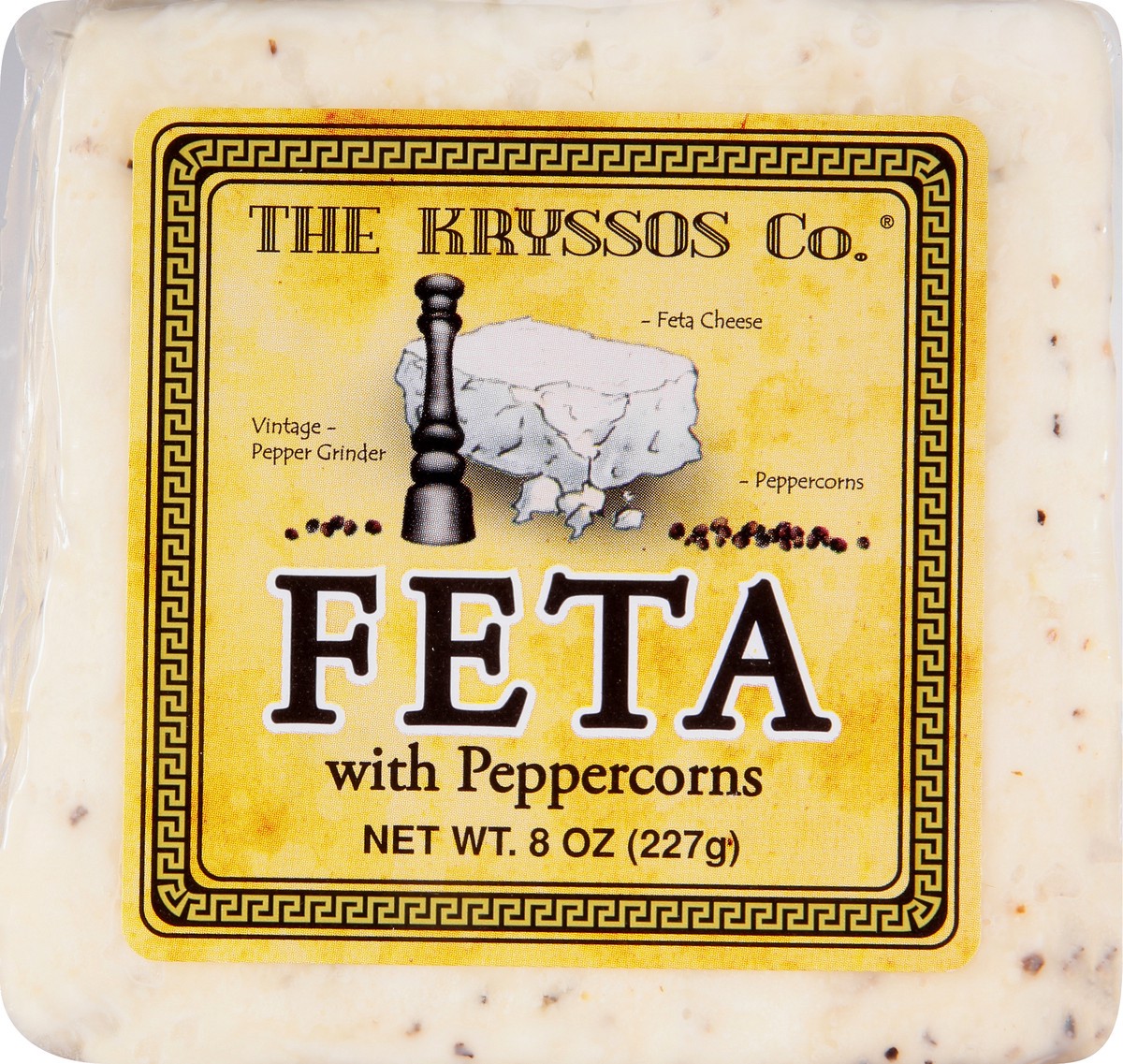 slide 4 of 11, Kryssos Peppercorn Feta Chunk Cheese, 8 oz