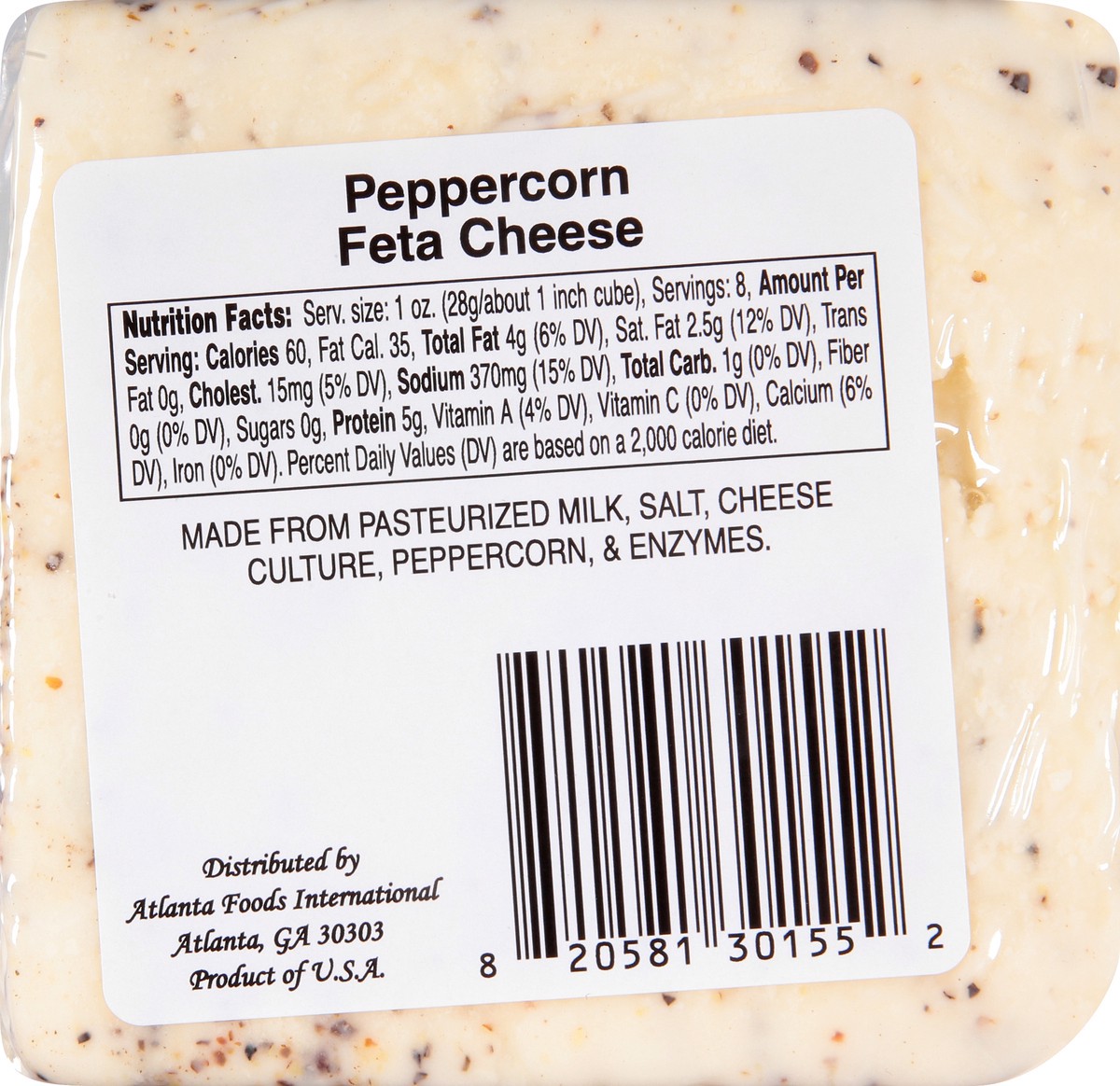 slide 3 of 11, Kryssos Peppercorn Feta Chunk Cheese, 8 oz