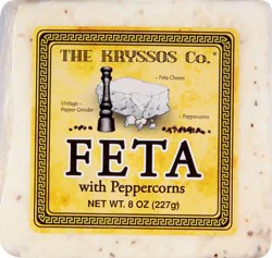 Kryssos Peppercorn Feta Chunk Cheese