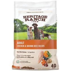 Heritage Ranch by H-E-B Adult Dry Dog Food - Chicken & Brown Rice - Texas-Size Pack
