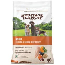 Heritage Ranch by H-E-B Adult Dry Dog Food - Chicken & Brown Rice - Texas-Size Pack