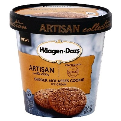 slide 1 of 1, Häagen-Dazs Ginger Molasses Cookie Ice Cream, 14 oz