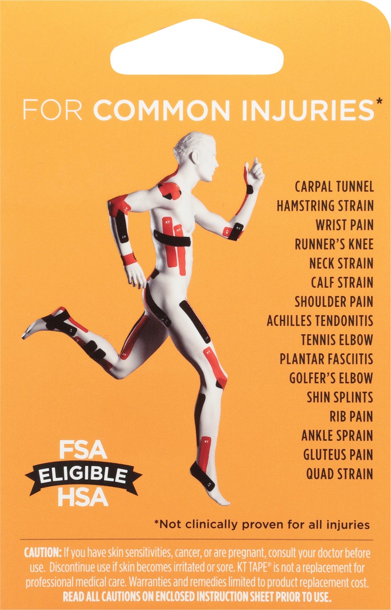 slide 2 of 9, KT Tape Jet Black Pro Extreme Kinesiology Tape 20 ea, 20 ct