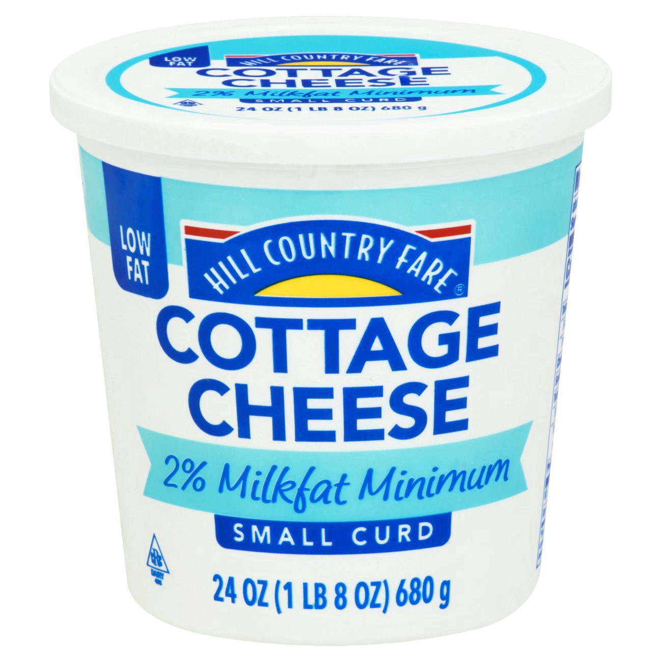 slide 1 of 1, Hill Country Fare 2% Lowfat Cottage Cheese, 24 oz