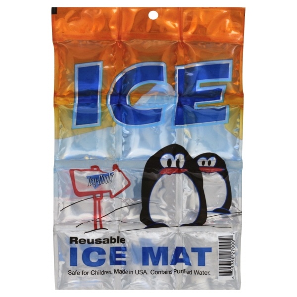slide 1 of 1, Icy Cools Penguin Reusable Ice Mat, 1 ct