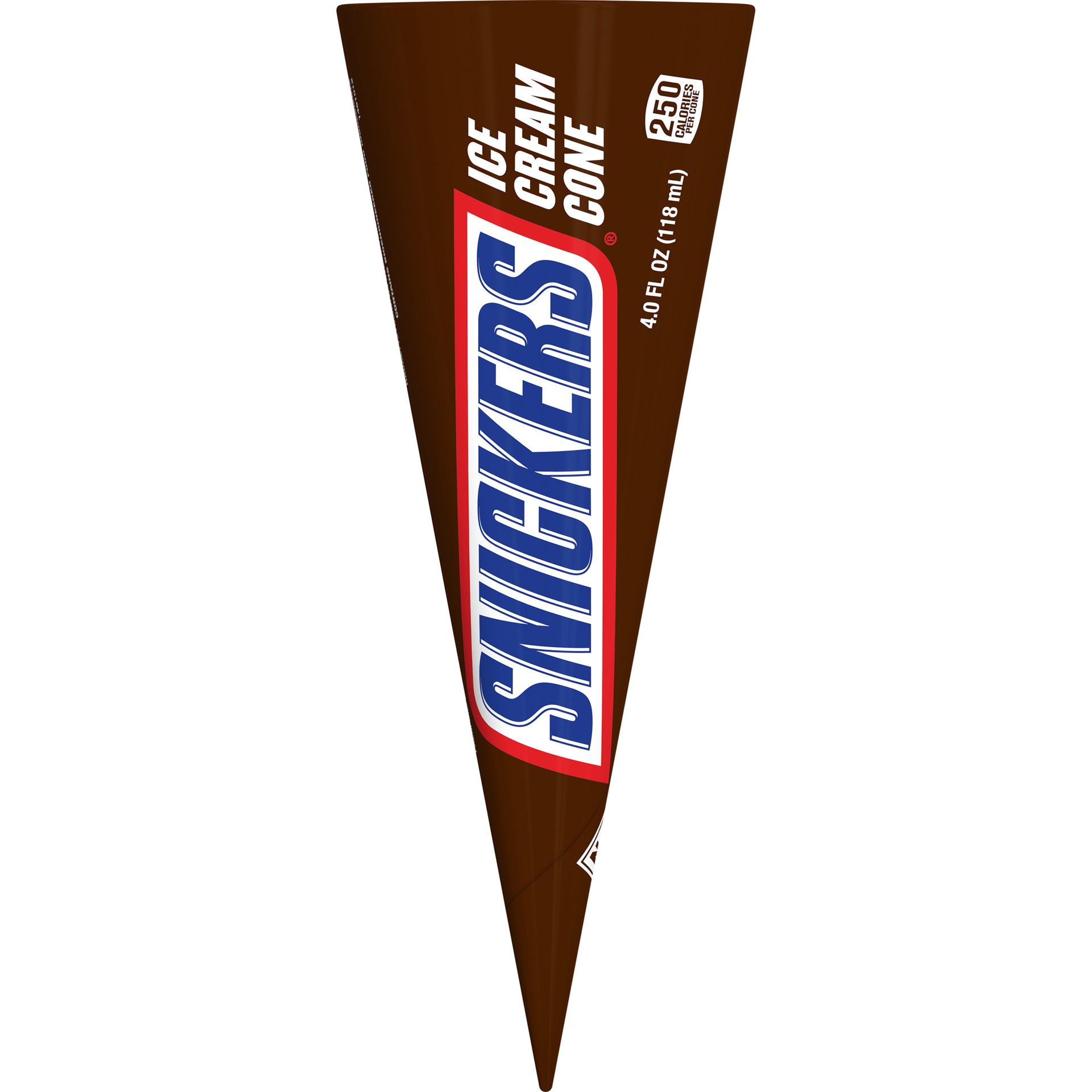 slide 1 of 4, SNICKERS Ice Cream Cone 1-ct, 2.84 oz