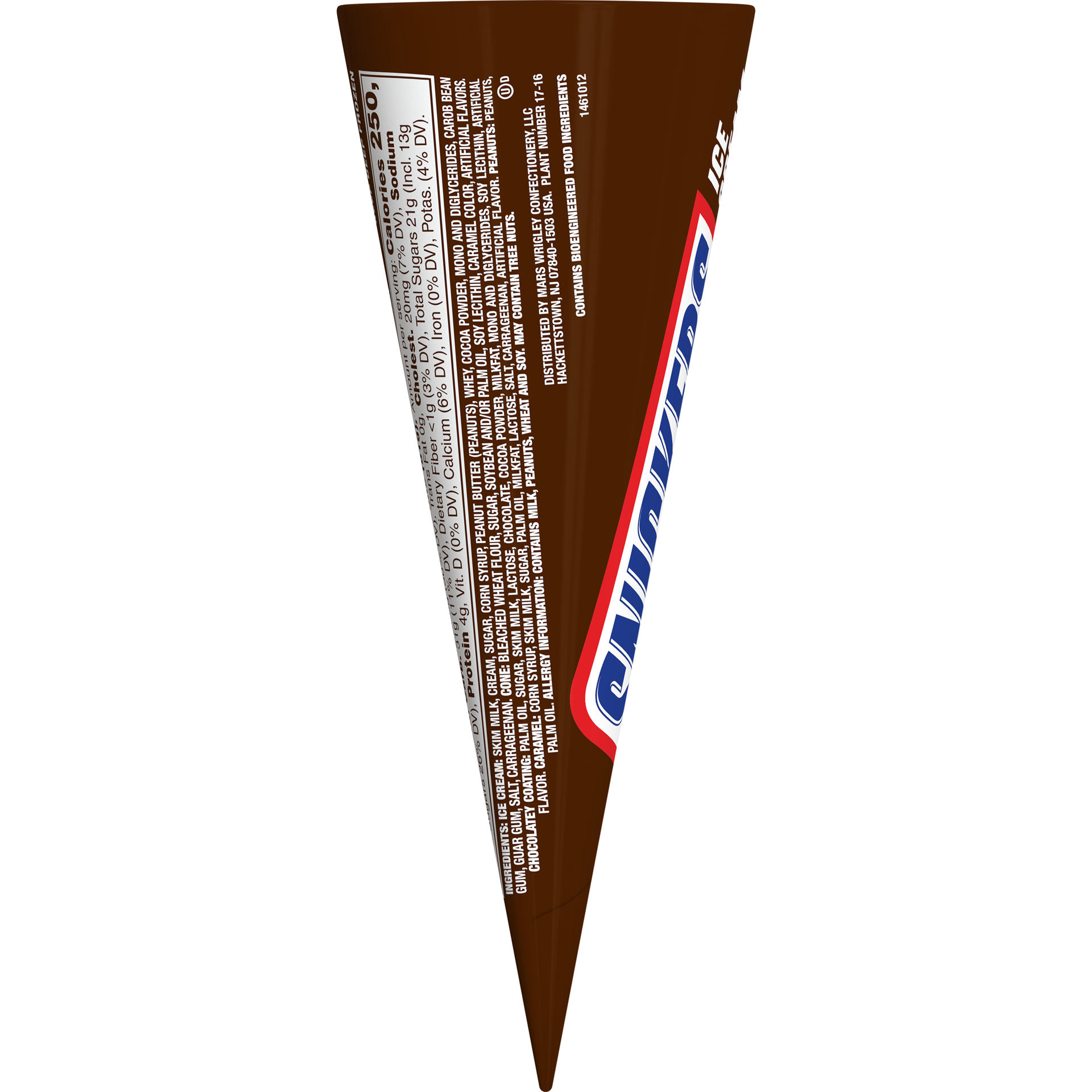 slide 4 of 4, SNICKERS Ice Cream Cone 1-ct, 2.84 oz