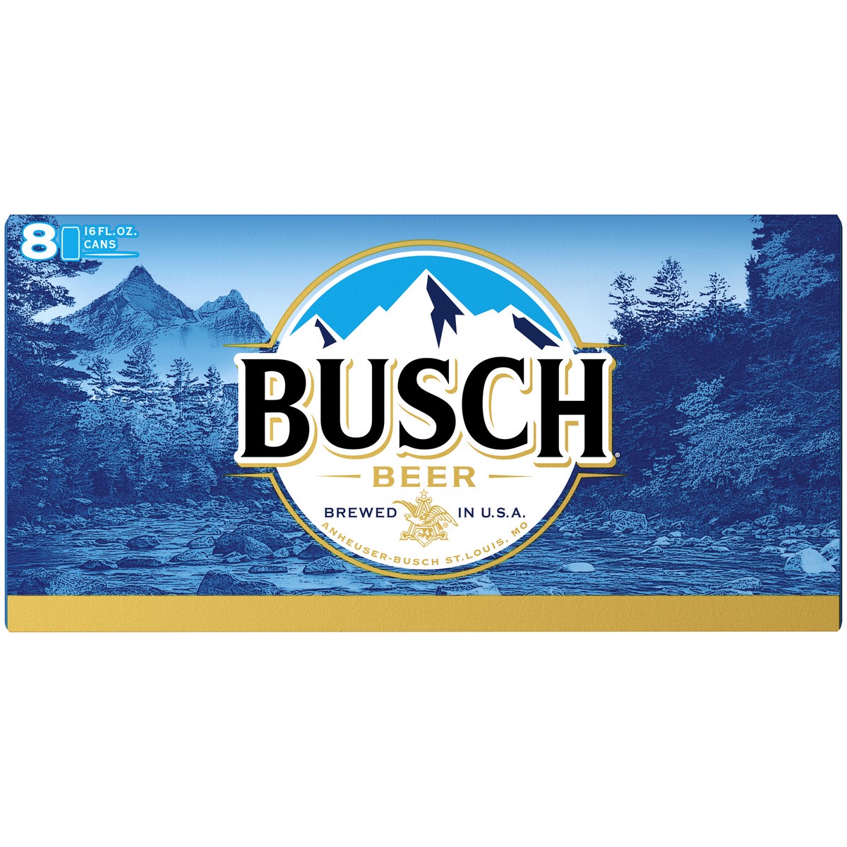 slide 4 of 9, Busch Beer, 8 Pack 16 fl. oz. Cans, 16 fl oz