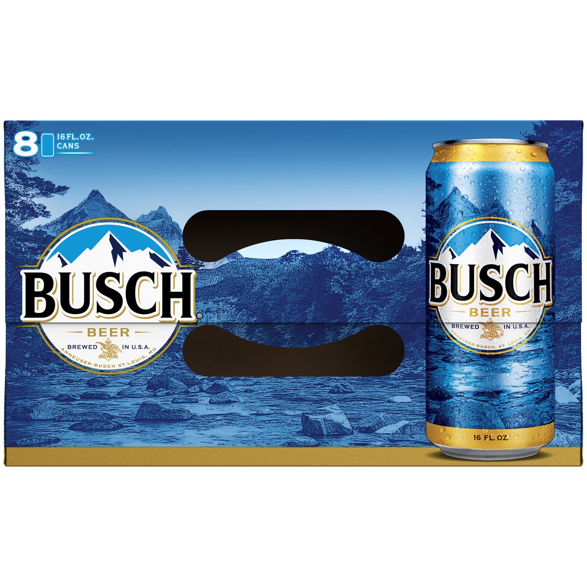 slide 9 of 9, Busch Beer, 8 Pack 16 fl. oz. Cans, 16 fl oz
