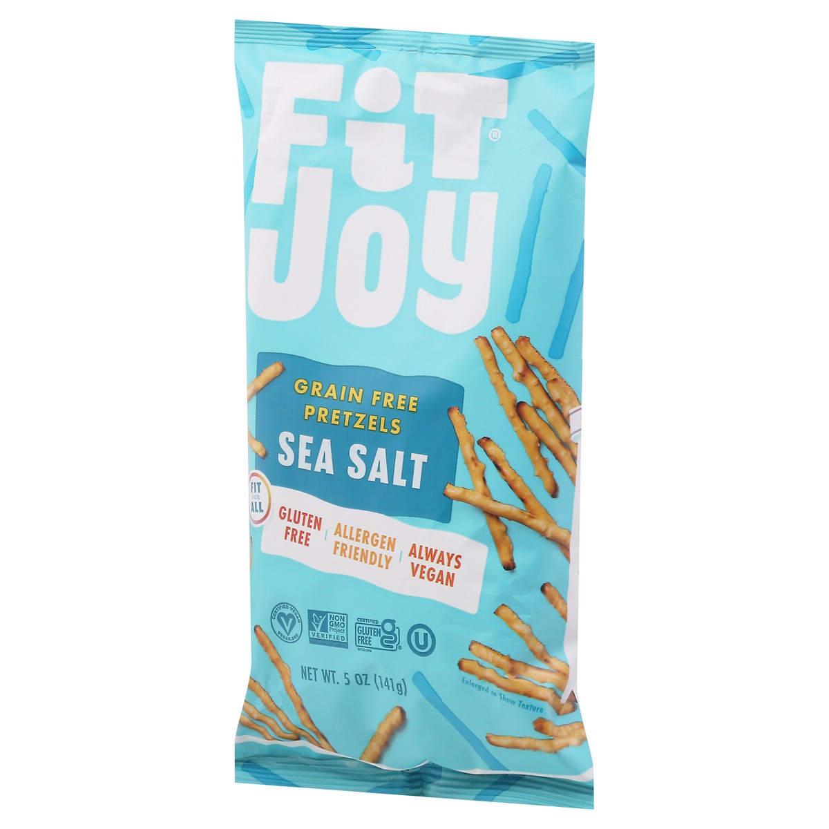 slide 13 of 14, FitJoy Grain Free Sea Salt Pretzels 5 oz, 5 oz