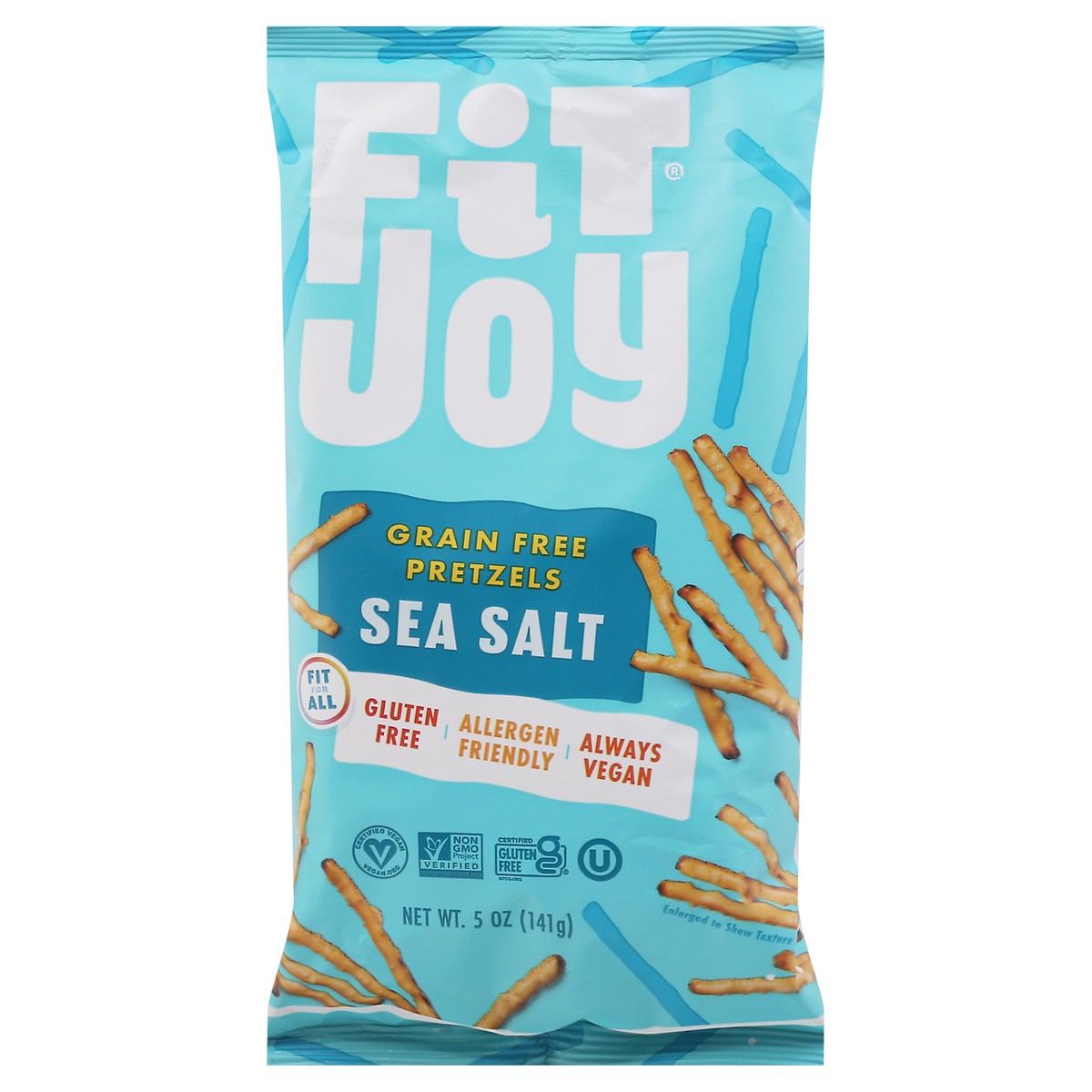 slide 7 of 14, FitJoy Grain Free Sea Salt Pretzels 5 oz, 5 oz