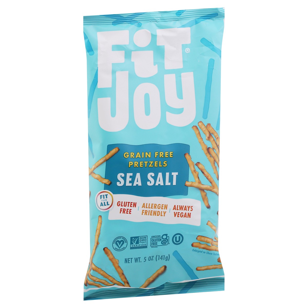 slide 5 of 14, FitJoy Grain Free Sea Salt Pretzels 5 oz, 5 oz