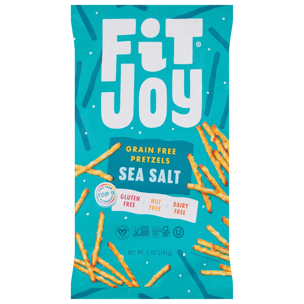 slide 1 of 14, FitJoy Grain Free Sea Salt Pretzels 5 oz, 5 oz