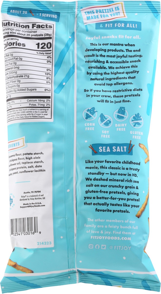 slide 6 of 14, FitJoy Grain Free Sea Salt Pretzels 5 oz, 5 oz