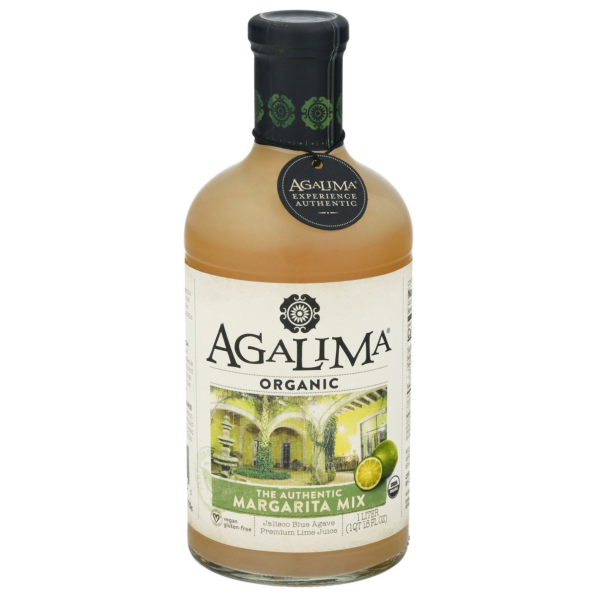 slide 1 of 1, Agalima Organic The Authentic Margarita Mix 33.8 fl oz, 1000 liter