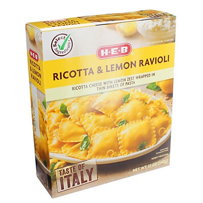 slide 1 of 1, Central Market Taste of Italy Ricotta & Lemon Ravioli Pasta, 12 oz