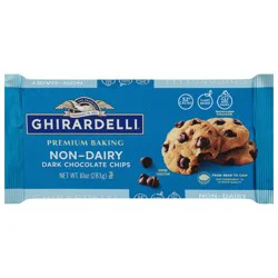 Ghirardelli Premium Baking Non-Dairy Dark Chocolate Chips 10 oz