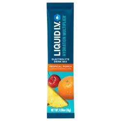 Liquid I.V. Hydration Multiplier - Tropical Punch - Hydration Powder Packets | Electrolyte Powder Drink Mix | Convenient Single-Serving Sticks | Non-GMO | Single Stick