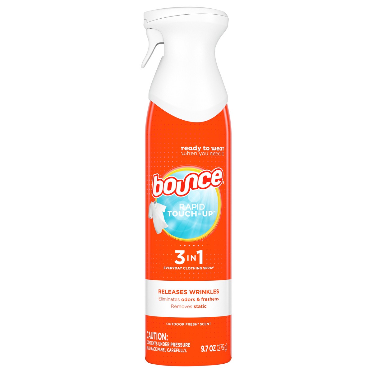 slide 6 of 8, Bounce Rapid Touch-Up Anti Static Spray 9.7 oz, 9.7 oz