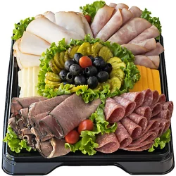 Purina Deli-Cat Deli Catering Tray Classic Meat & Cheese 16 Inch Square Tray - Each (Please Allow 24 Hours For Delivery Or Pickup)