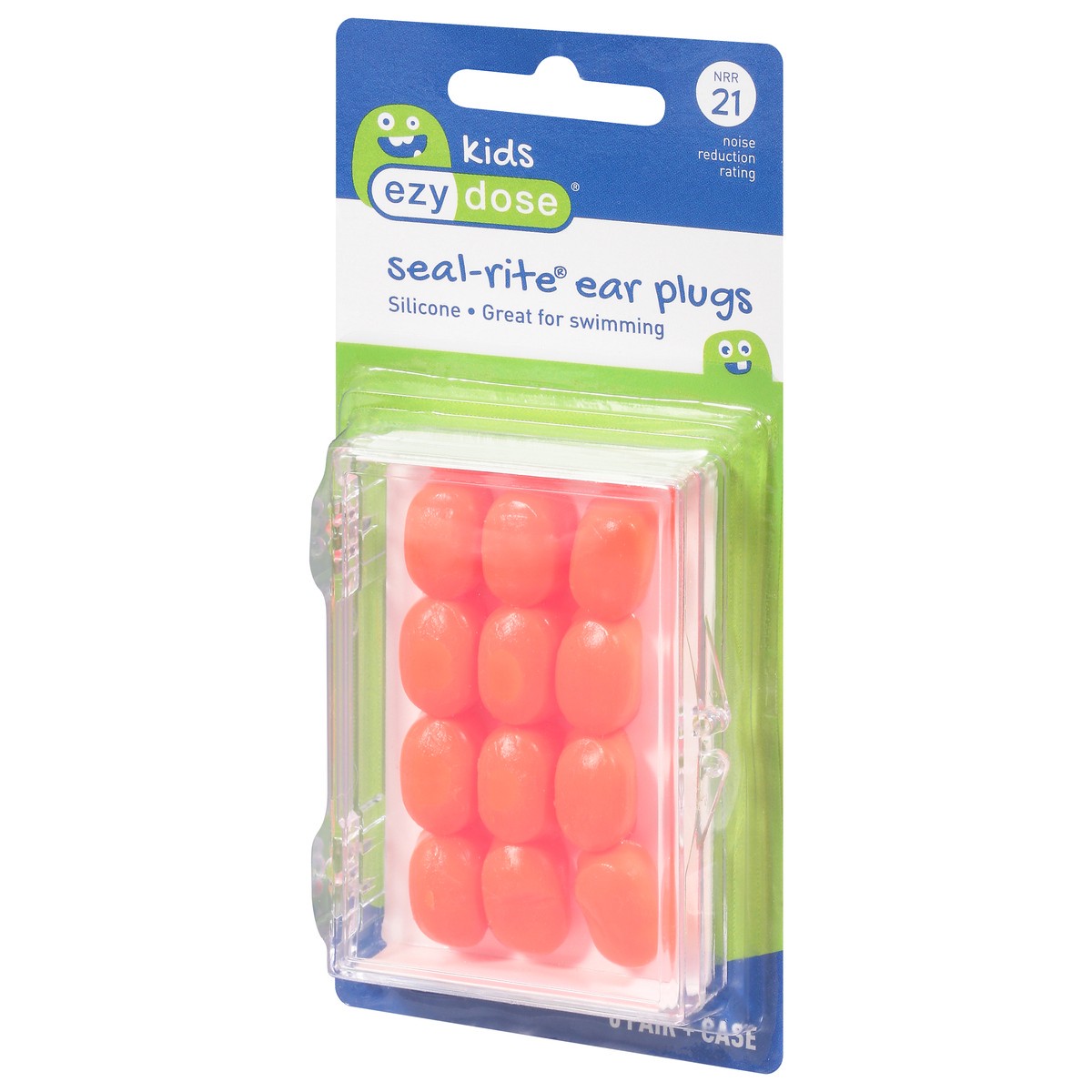 slide 2 of 9, EZY Dose Kids Silicone Seal-Rite Ear Plugs 6 pr, 6 ct