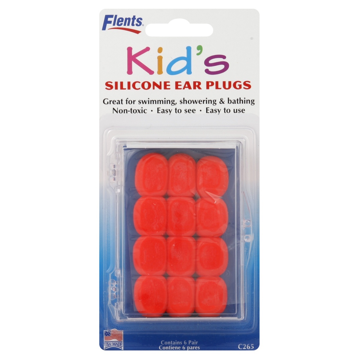 slide 1 of 1, EZY Dose Kids Silicone Seal-Rite Ear Plugs 6 Pair, 1 ct